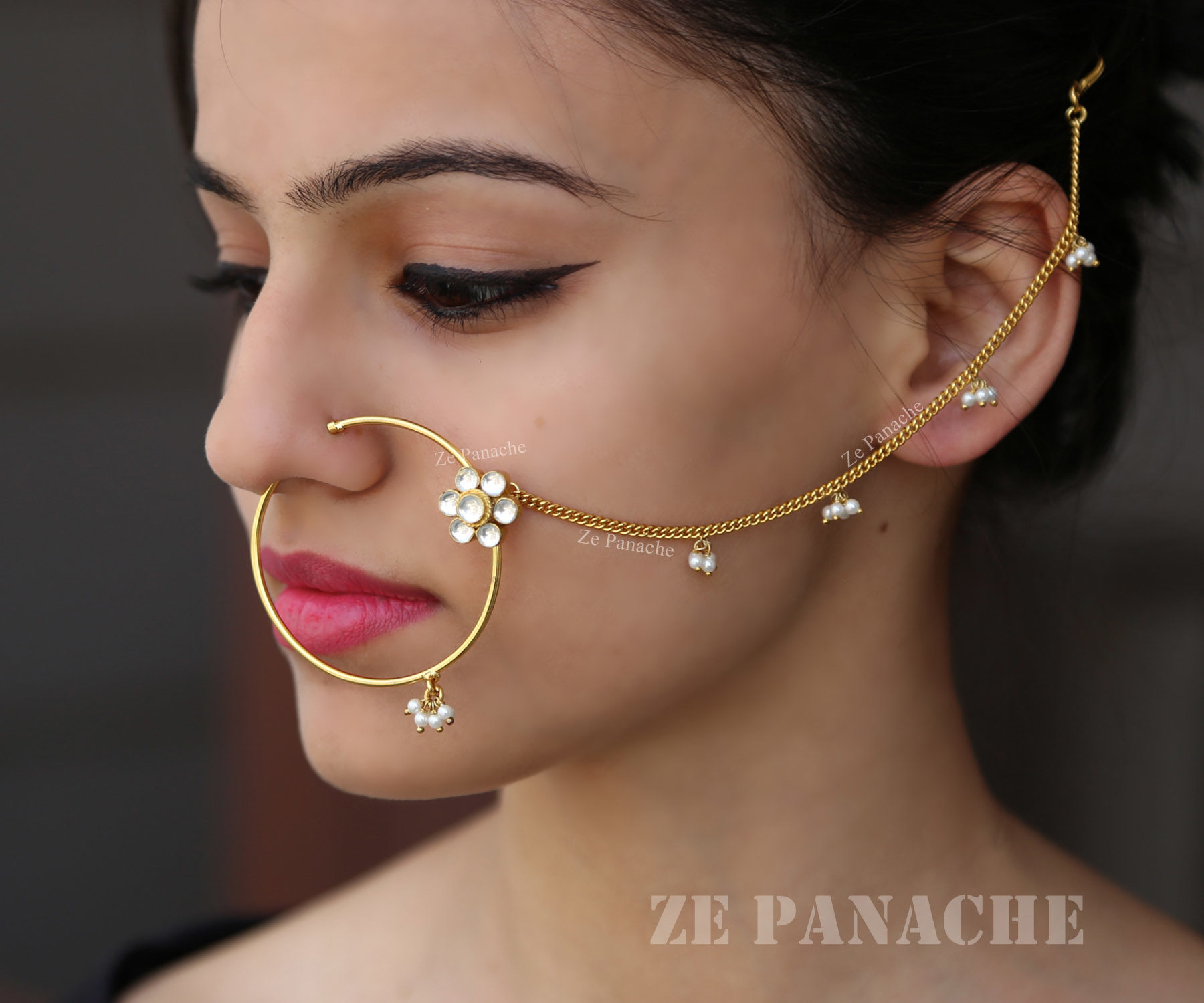 Bridal Flower Nose Ring – zepanache