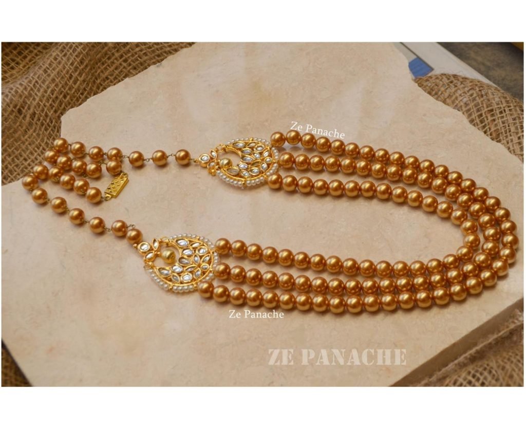 Golden Beads Ruhani Necklace - Image 2