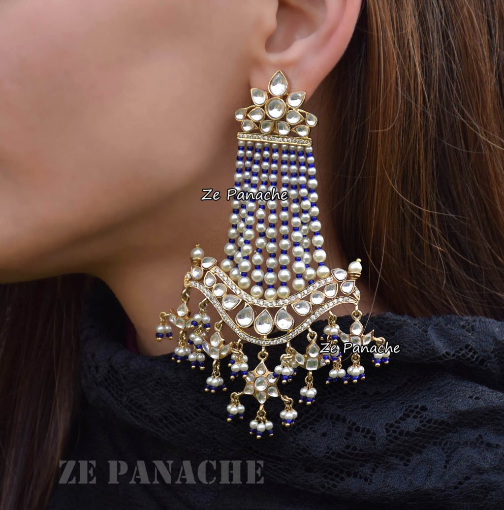 PAKEEZAH BLUE JHOOMAR EARRINGS