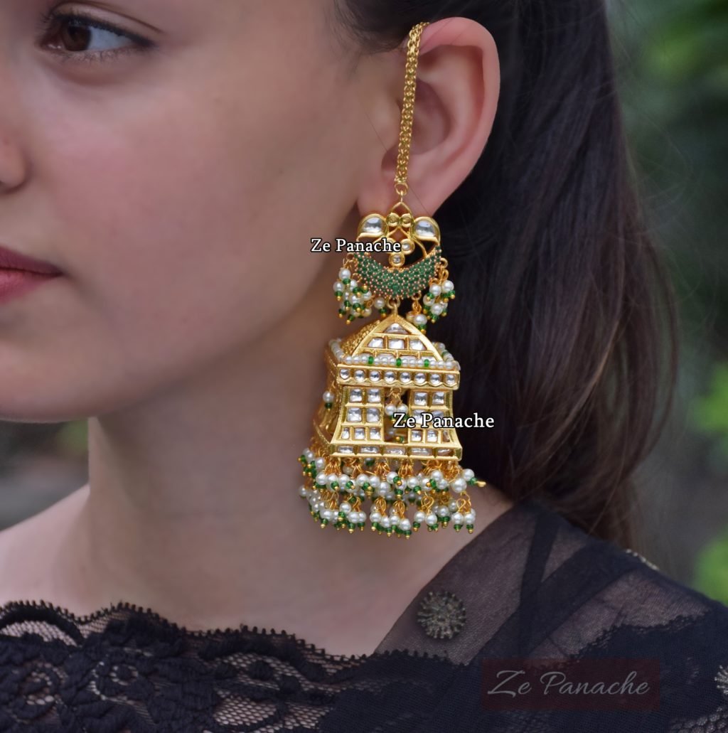 Shareen Green Jhumkis
