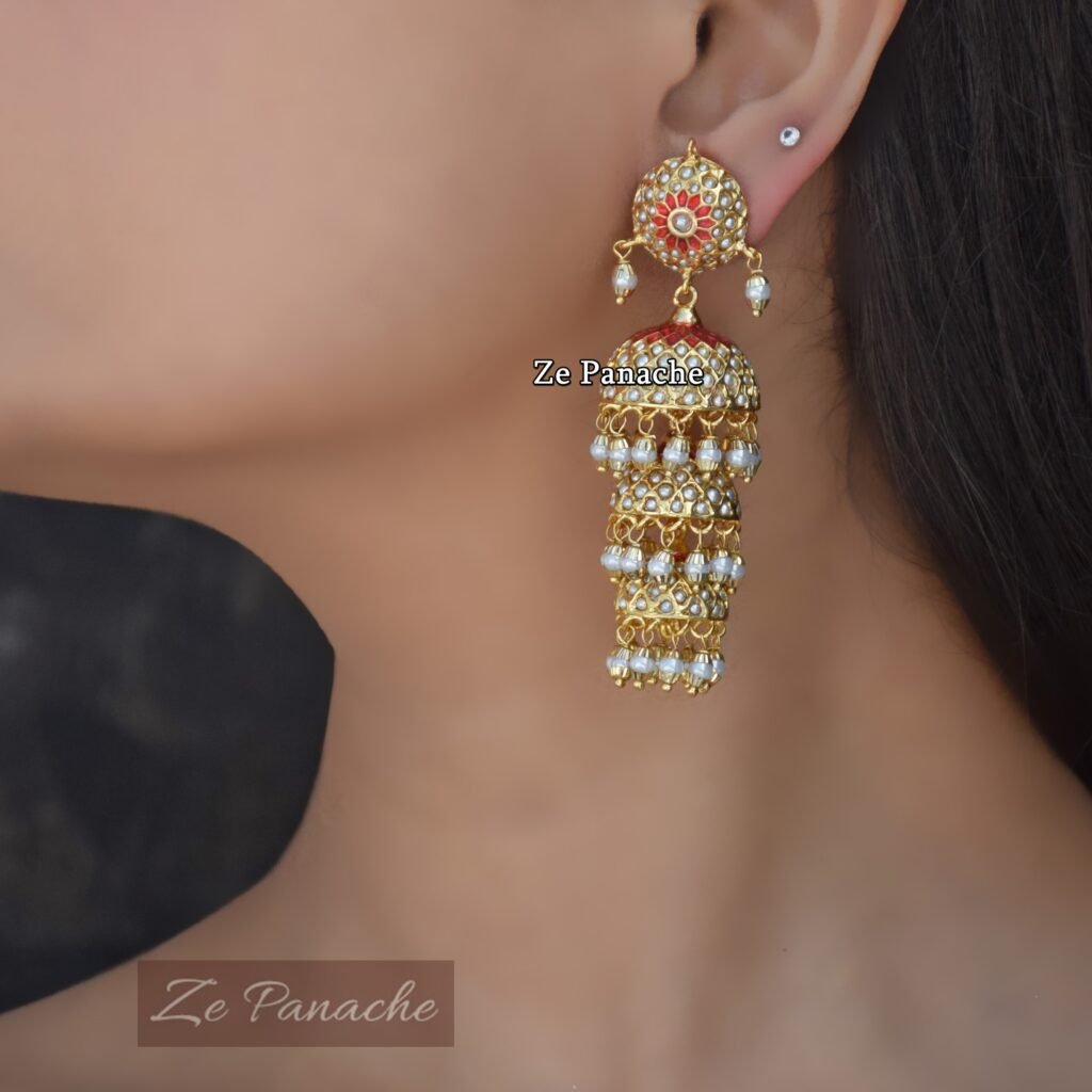 NAHEEDA PEARL JHUMKIS