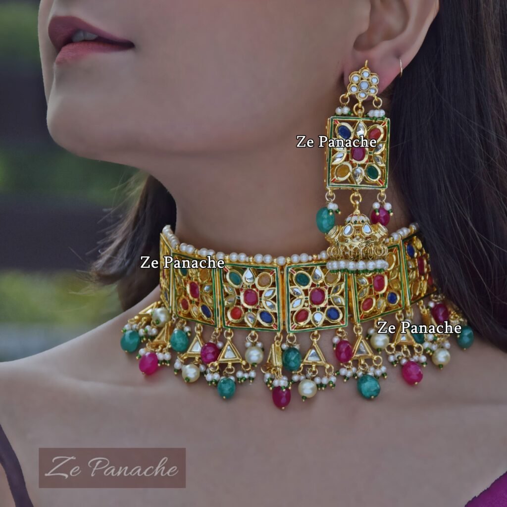 HASNA NAVRATAN CHOKER SET