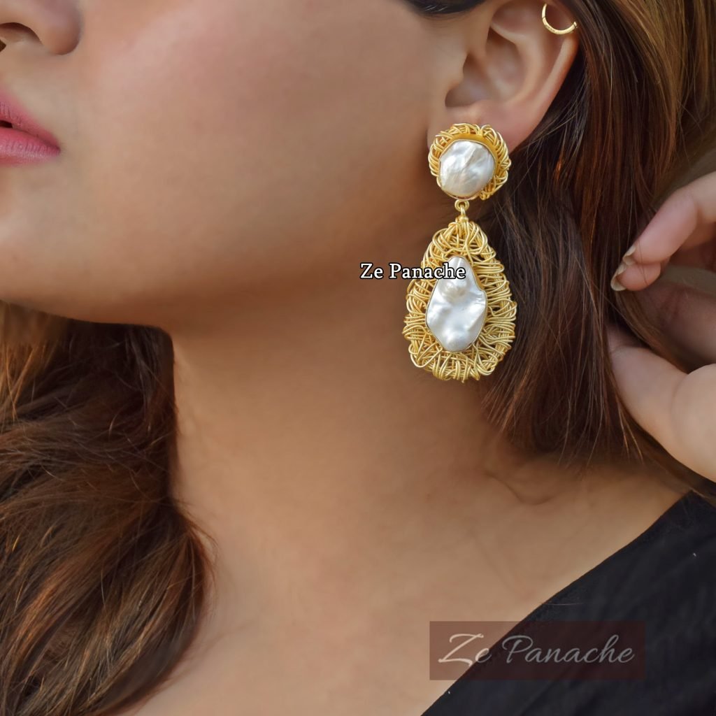 SAESHA BAROQUE PEARL DANGLERS