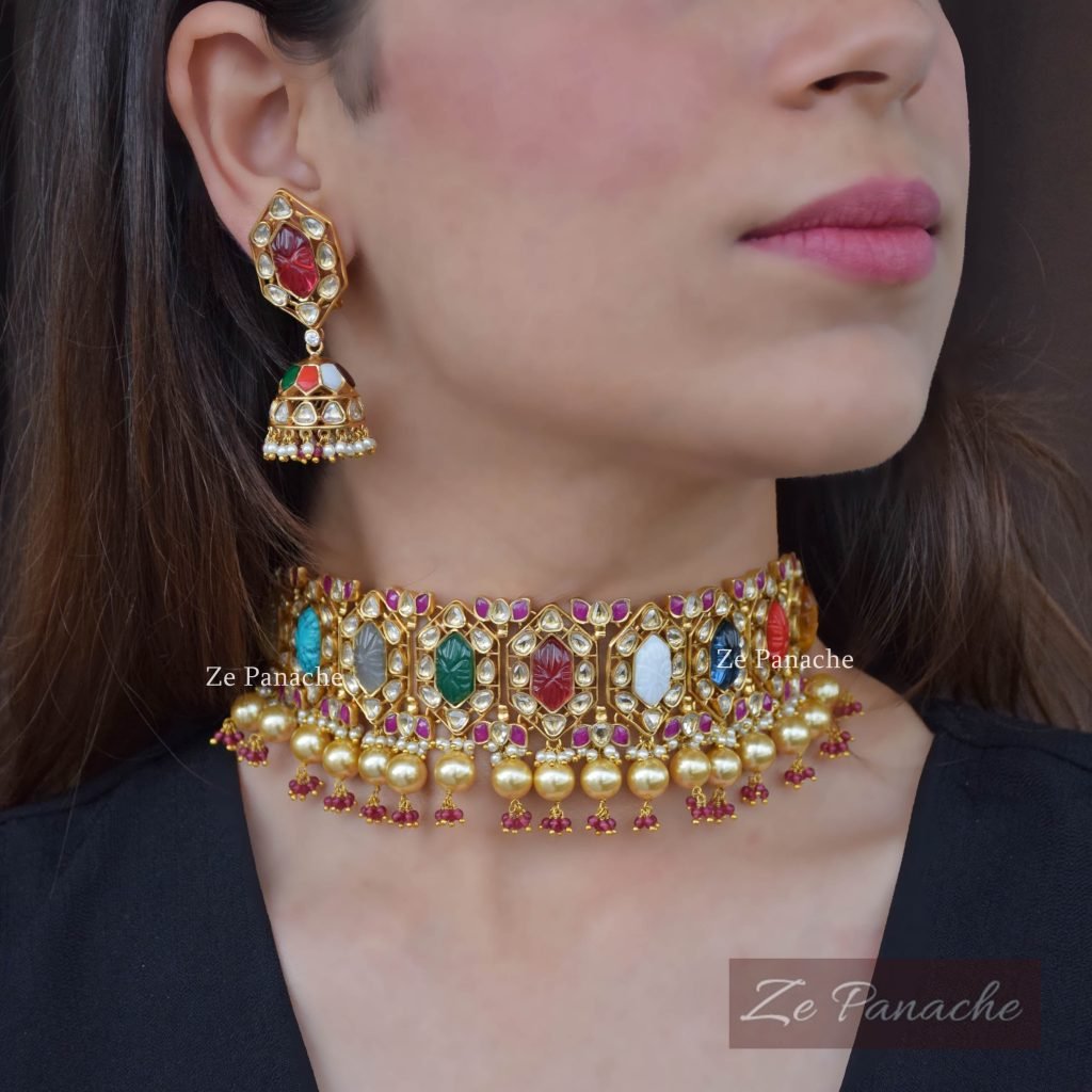 PAYAL NAVRATAN CHOKER SET