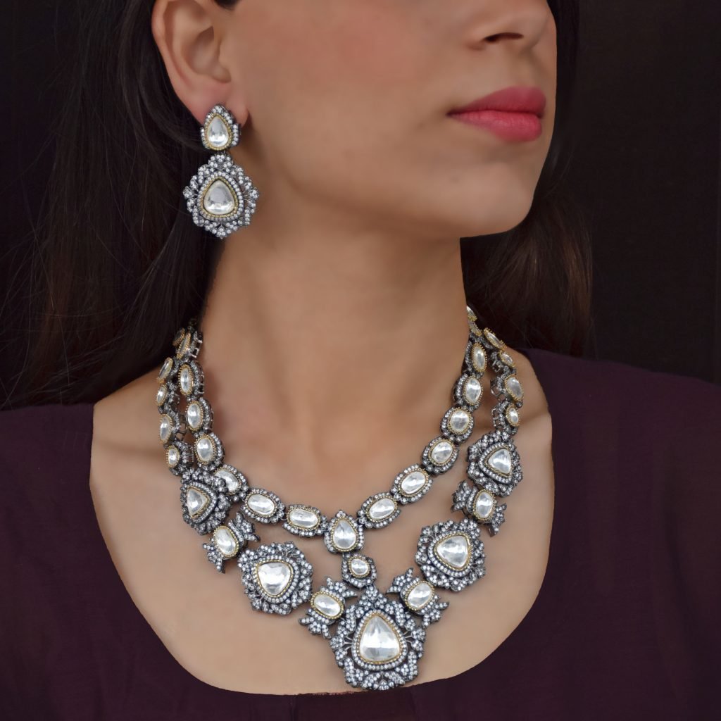 PREKSHA POLKI VICTORIAN NECKLACE SET