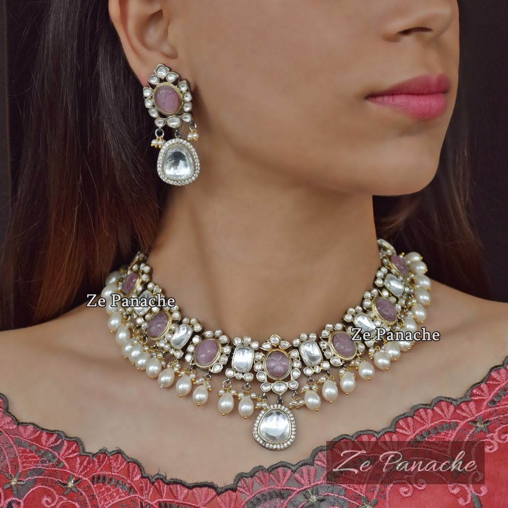 MARYAM PINK NECKLACE SET