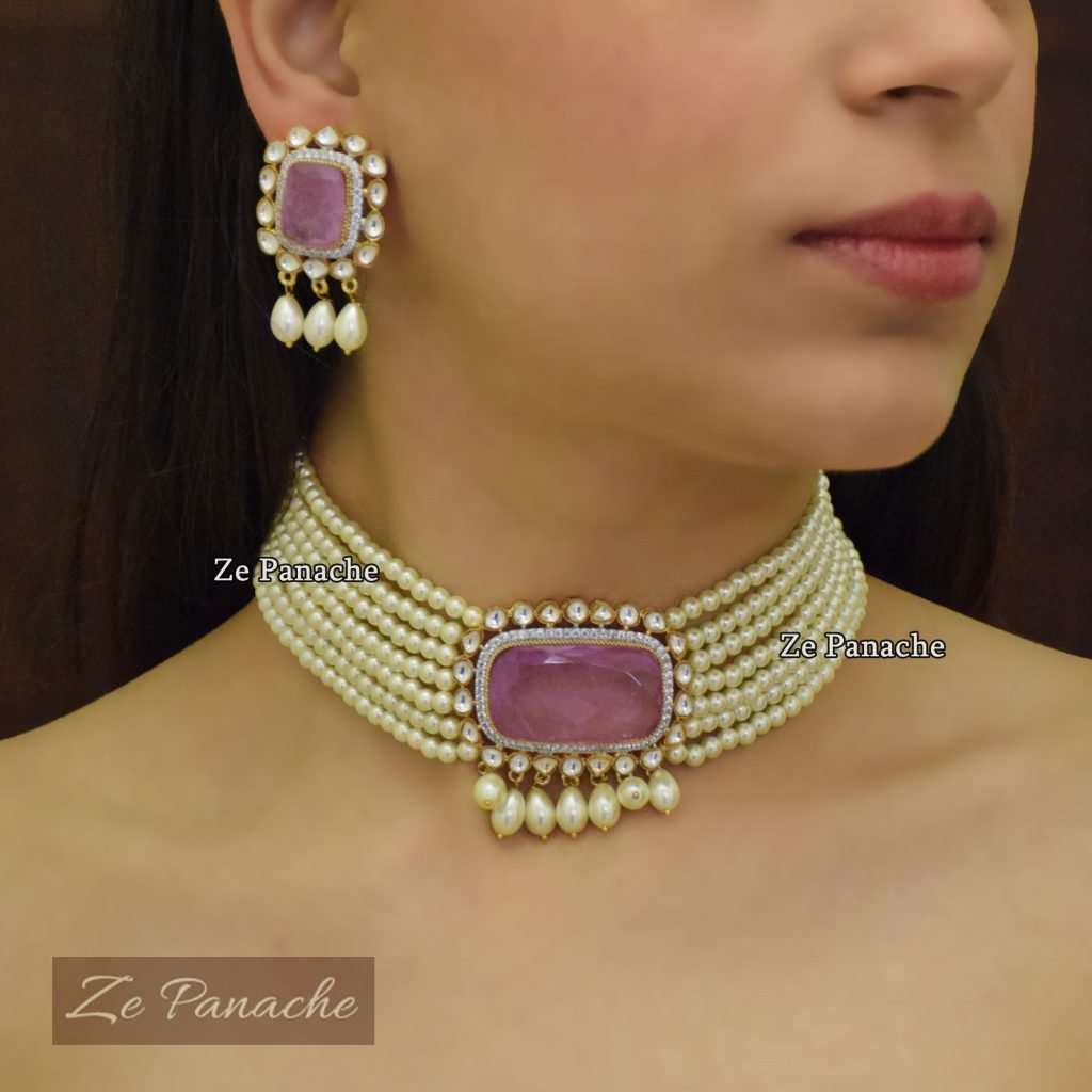 CHINMAYA DOUBLET CHOKER SET