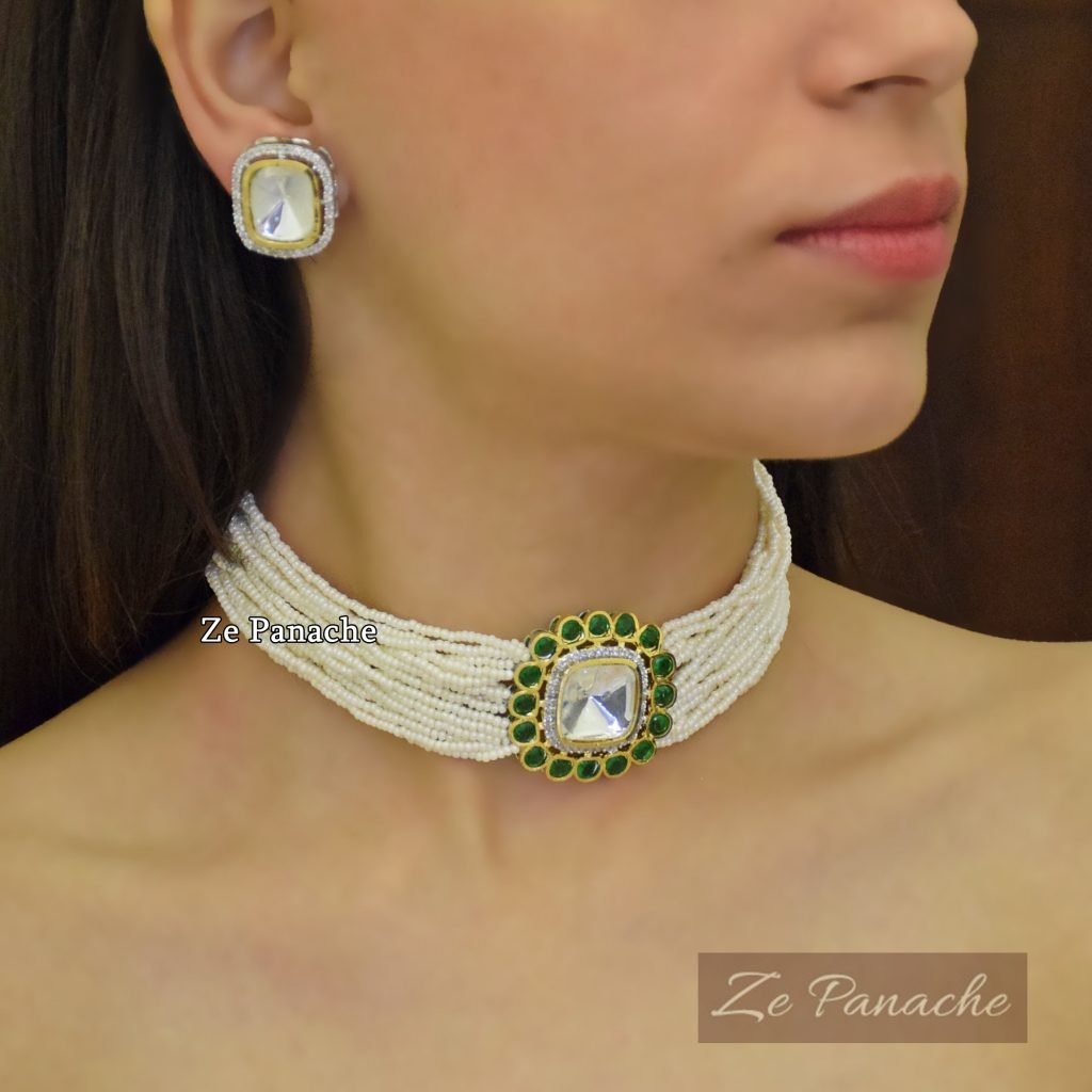 ANAM GREEN CHOKER SET