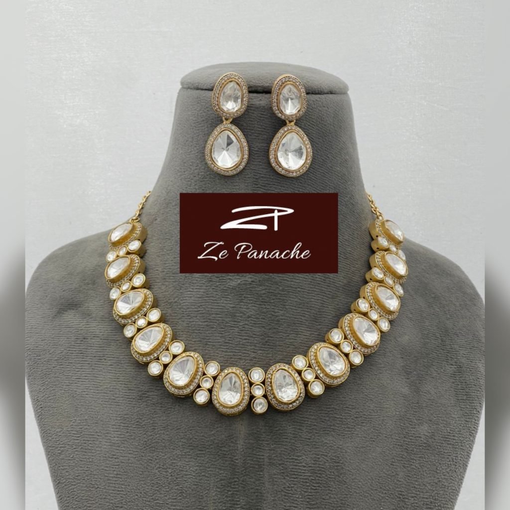 AREEZA POLKI NECKLACE SET